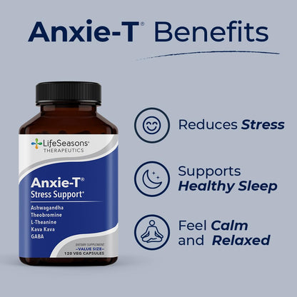 Anxie-T - Stress Relief Supplement - Supports Mood & Mental Focus - Feel Calm