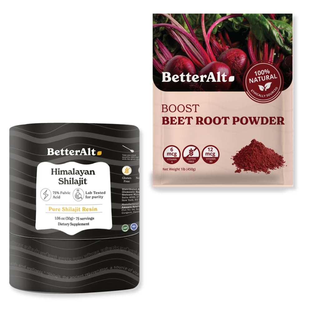 Better Alt Beet Root Powder - 16oz, 100% Natural Nitric Oxide Booster and Pure Himalayan