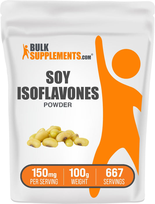 BULKSUPPLEMENTS.COM Soy Isoflavones Powder - Soy Isoflavones 150mg, Isoflavones Supplement