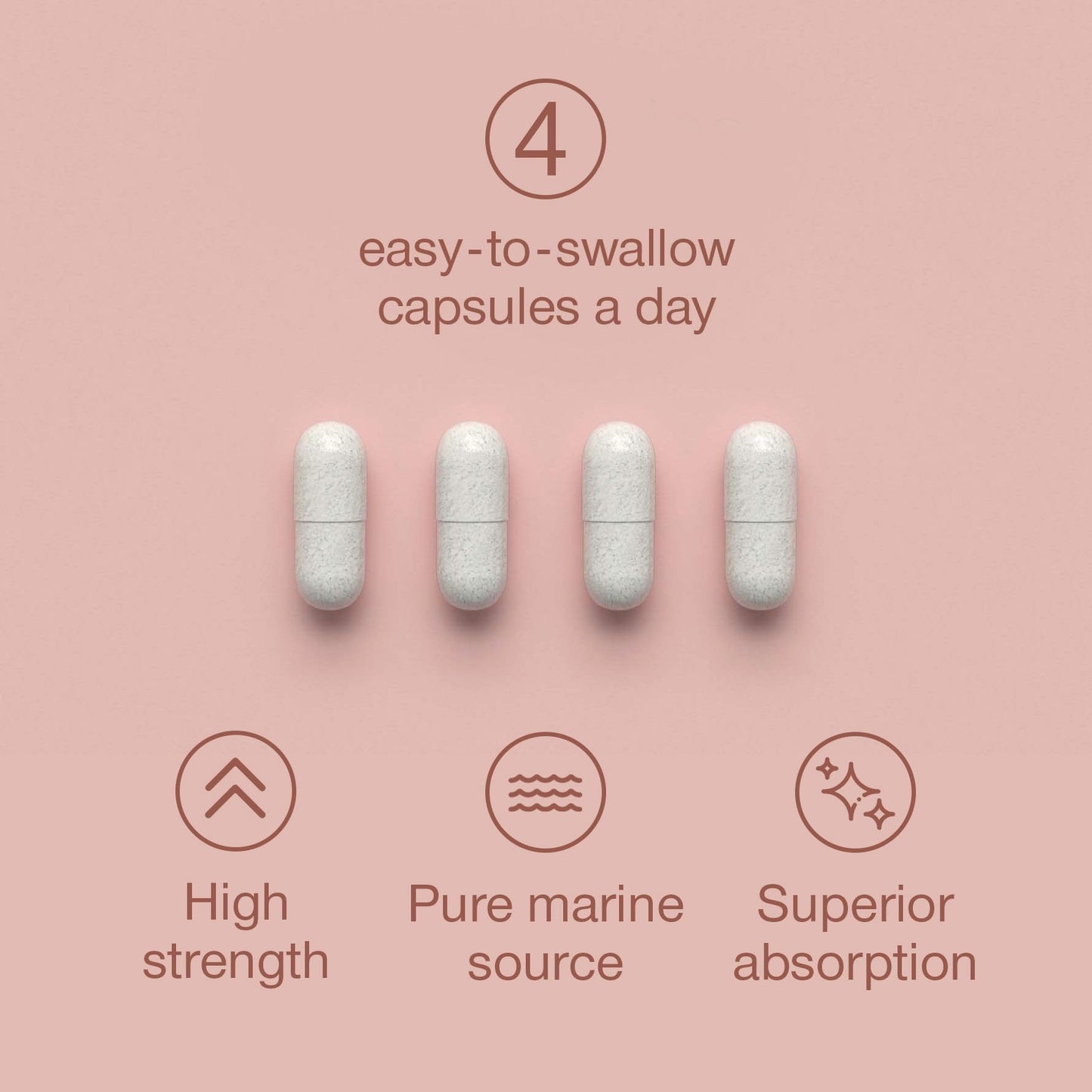 Marine Collagen Capsules 2400mg - with Hyaluronic Acid & Vitamin C - High Strength Collagen Supplements for Women & Men