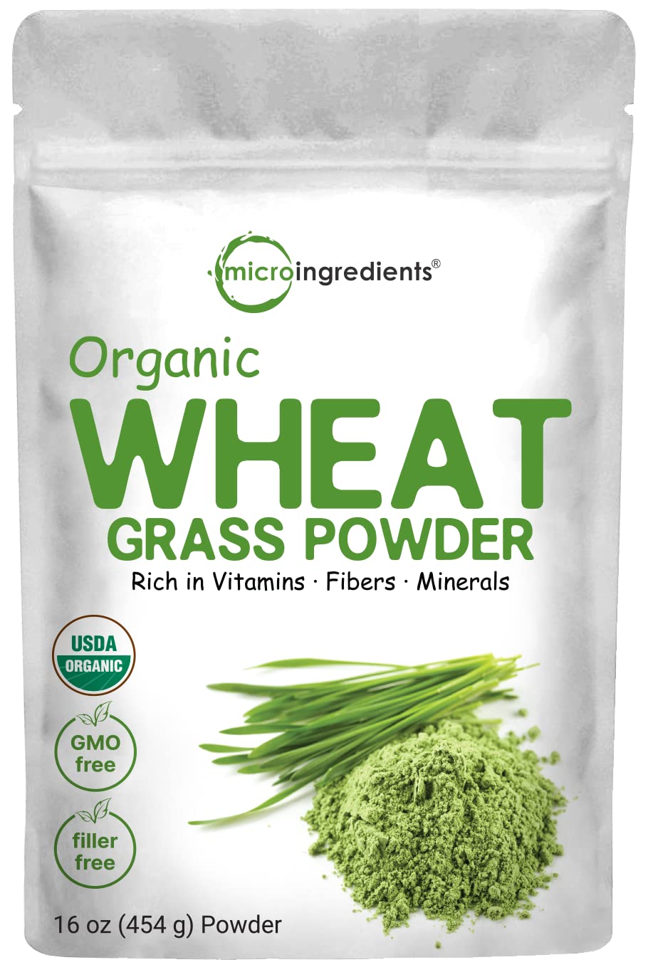 Micro Ingredients Sustainably US Grown, Organic Wheat Grass Powder 