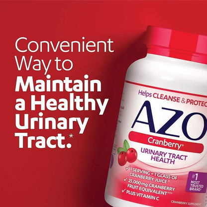 AZO Complete Feminine Balance Daily Probiotics for Women (60 Count) + Cranberry Softgels