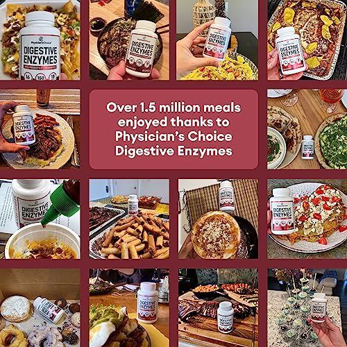 Physician's CHOICE Digestive Enzymes - Multi Enzymes, Organic Prebiotics & Probiotics