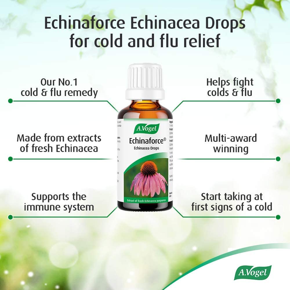 A.Vogel Echinaforce Echinacea Drops | Relieves Cold & Flu Symptoms by Strengthening