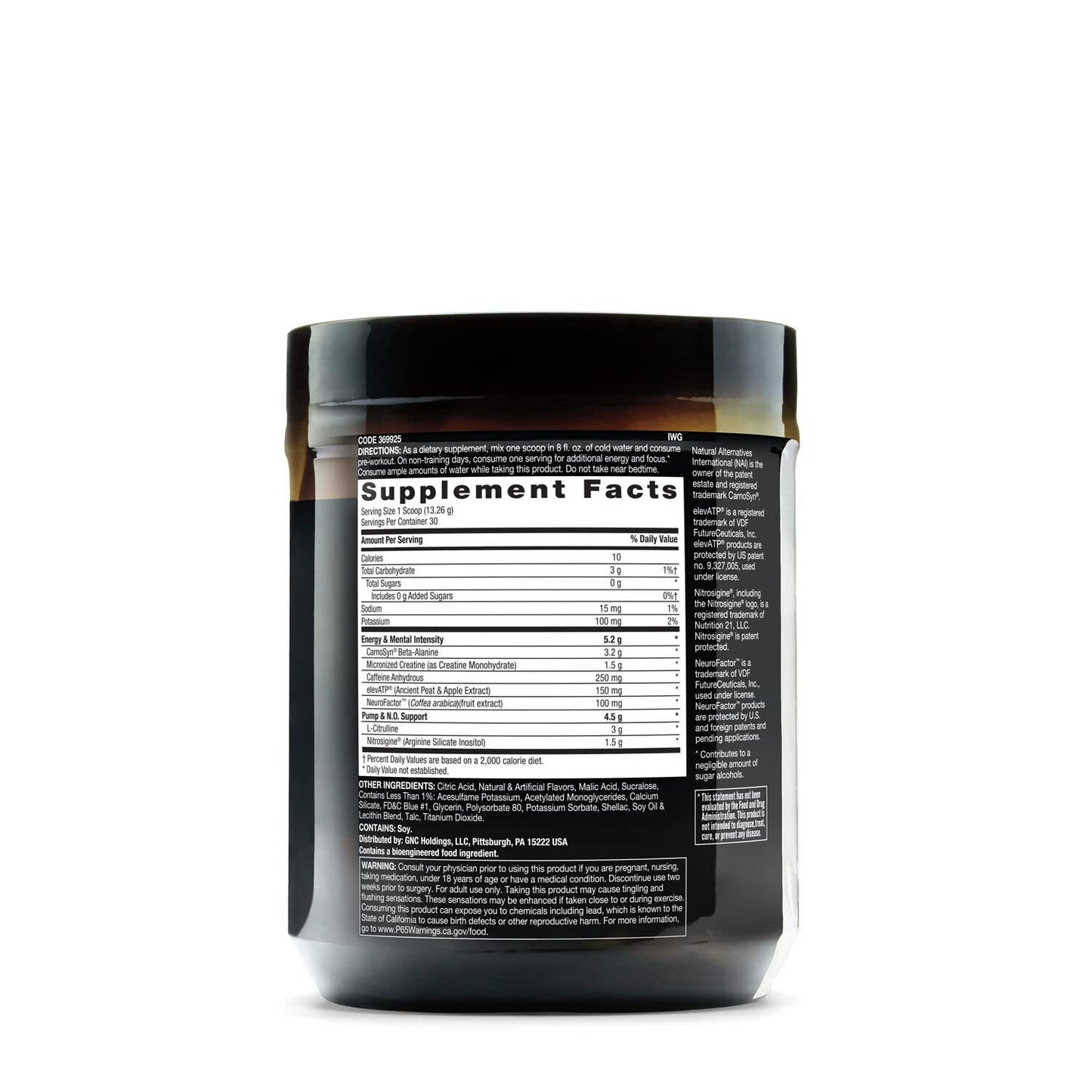 BEYOND RAW LIT | Clinically Dosed Pre-Workout Powder | Contains Caffeine, L-Citrulline