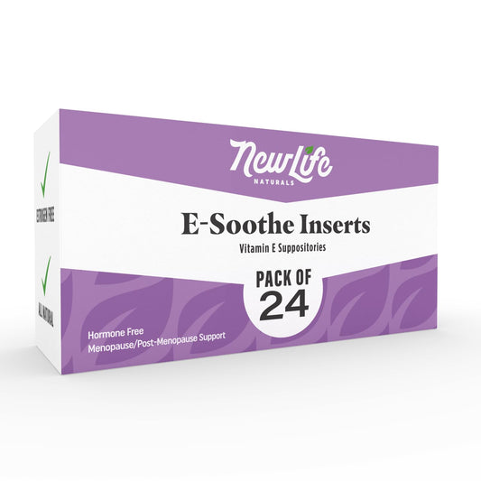 NewLife Naturals Vitamin E Suppositories 38IU - Vaginal Dryness Irritation Menopause Atrophy Relief 