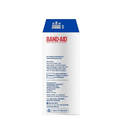 Band-Aid Brand Flexible Fabric Adhesive Bandages for Wound Care and First