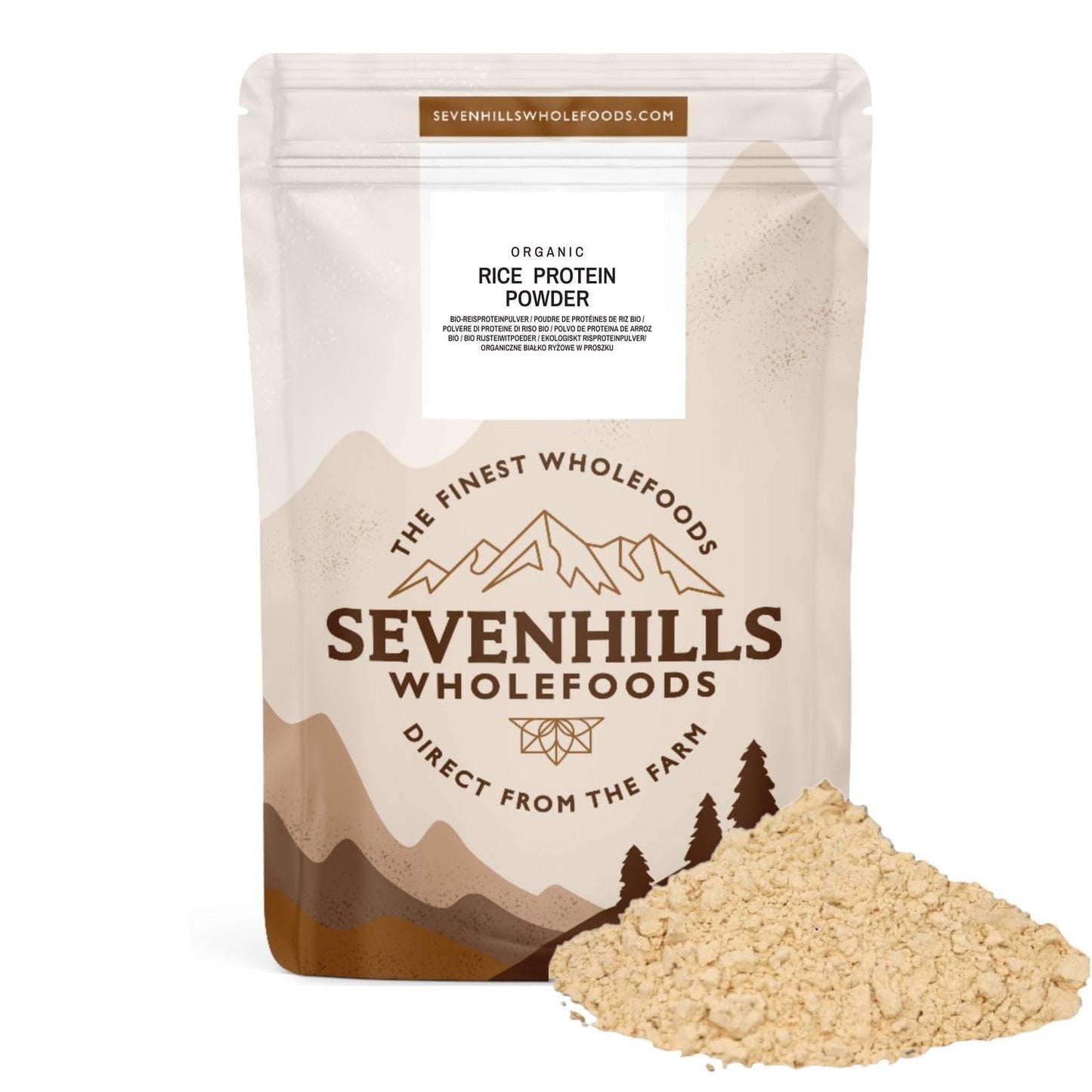 Sevenhills Wholefoods Organic Rice Protein Powder 500g Success