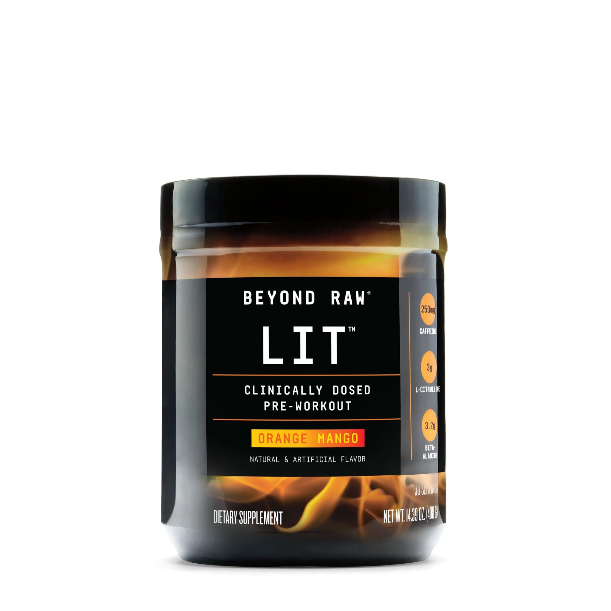 BEYOND RAW LIT | Clinically Dosed Pre-Workout Powder | Contains Caffeine