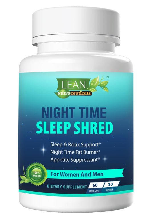 Night Time Sleep Shred Fast Fat Burner, Weight Loss Aid Pill, Appetite Suppressant Carb 