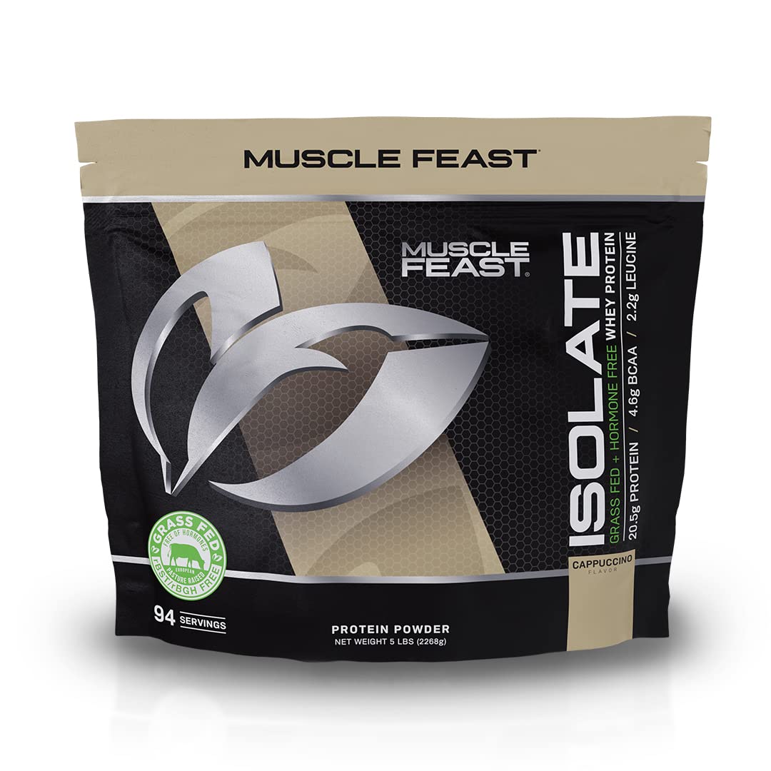 Muscle Feast Grass-Fed Whey Protein Isolate, All Natural Hormone Free Pasture Raised