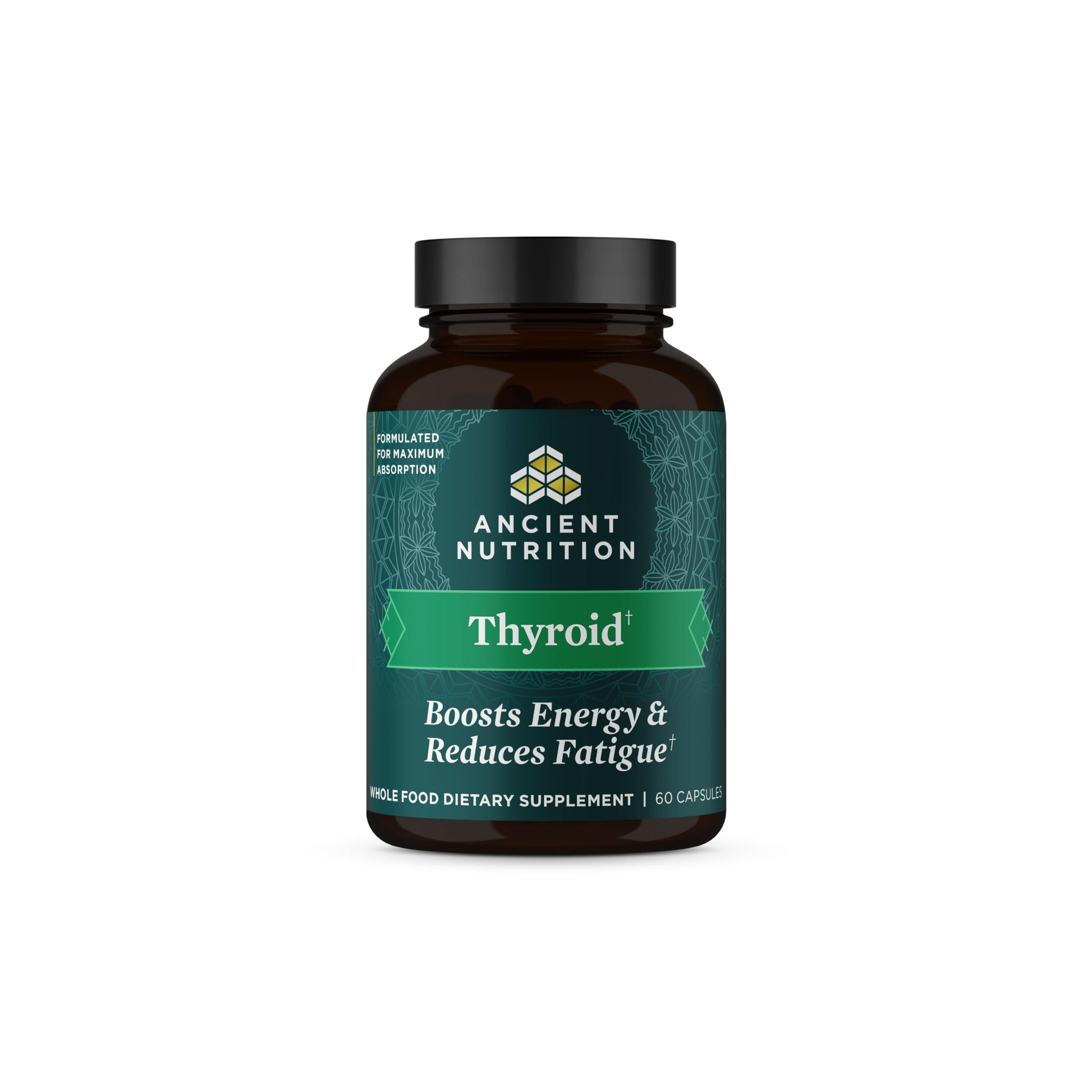 Ancient Nutrition Thyroid Support Supplement with Ashwaghanda, Thyroid Capsules