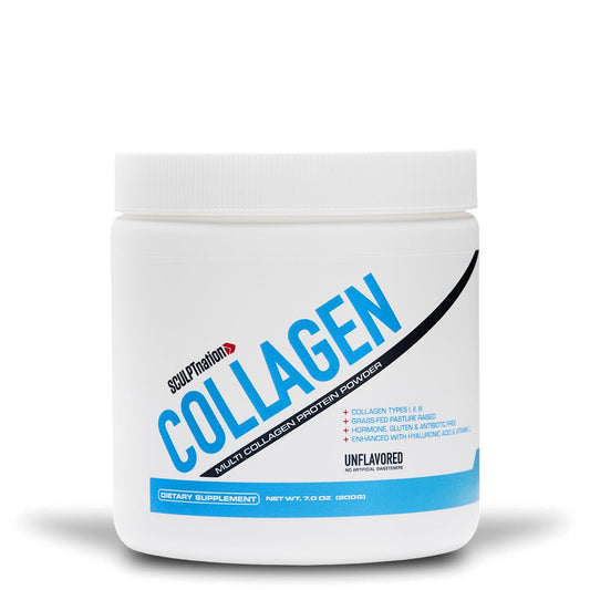 Sculpt Nation by V Shred Collagen Peptides Powder - Types I, II, and III Collagen Plus 