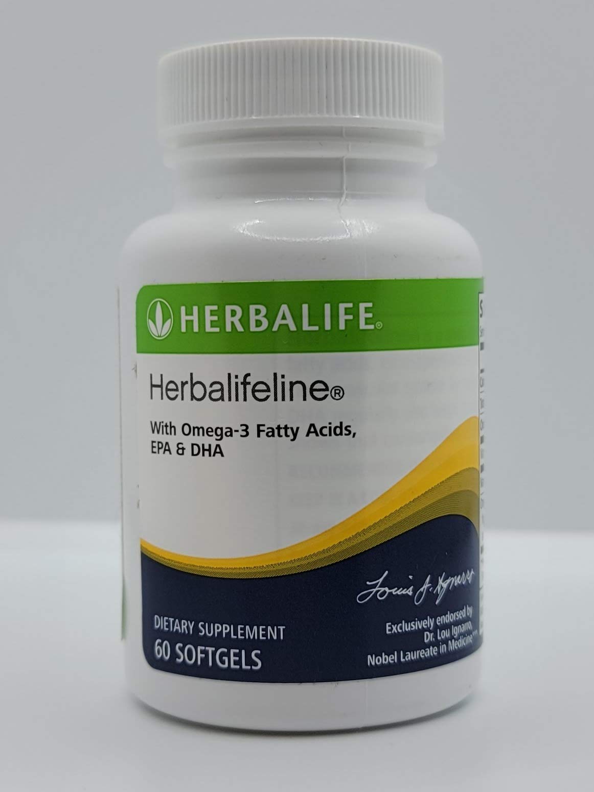 Herbalife Herbalifeline: 60 Softgels with Vitamin E, Marine Lipid Complex, Omega-3 Fatty 