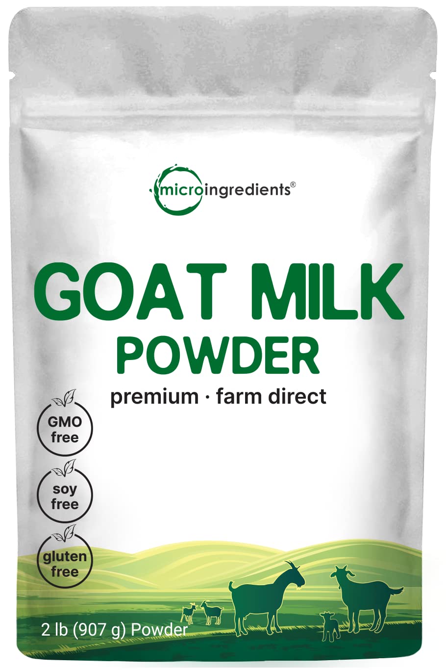 Goat Milk Powder, 2 Lb | Grass Fed Source, Australian Farm Derived, Unadulterated