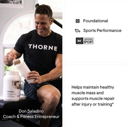 THORNE Whey Protein Isolate - 21 Grams of Easy-to-Digest Whey Protein Powder