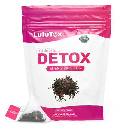 LULUTOX Detox Tea - Herbal Blend with Dandelion, Ginseng, and Ginger - Supports A Healthy Weight