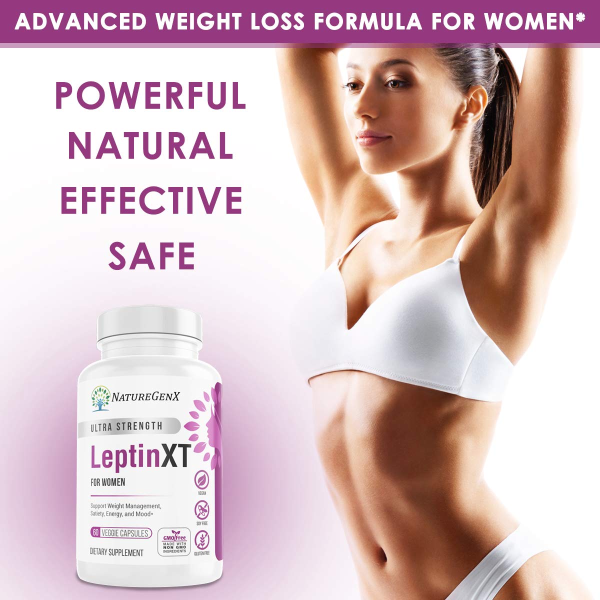 NatureGenX LeptinXT - Leptin Supplements for Weight Loss for Women - Extra Strength