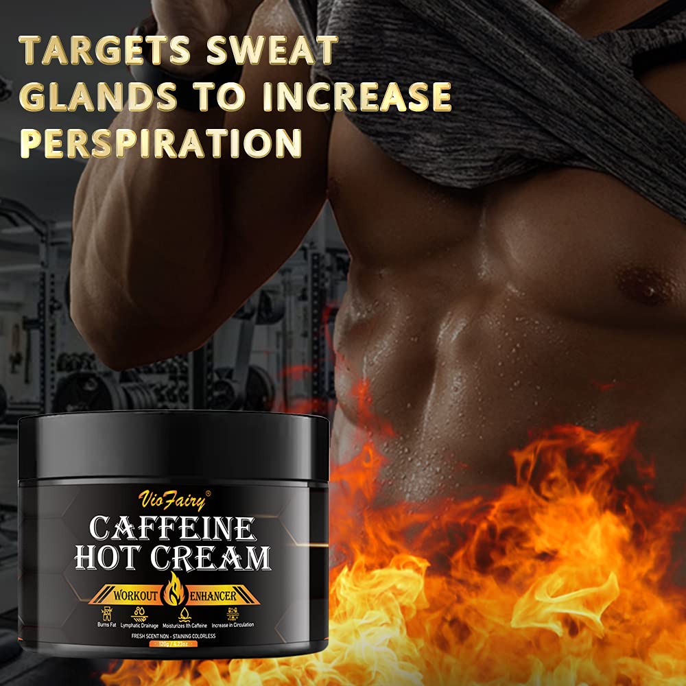 Caffeine Anti Cellulite Hot Cream, Body Sculpting Cellulite Workout Cream