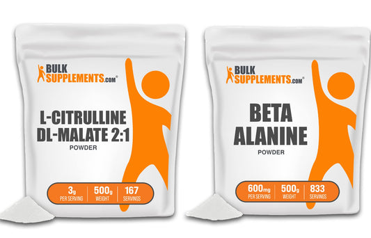 BULKSUPPLEMENTS.COM L-Citrulline DL-Malate 2:1 Powder 500g & Beta Alanine Powder