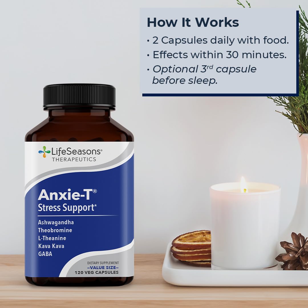 Anxie-T - Stress Relief Supplement - Supports Mood & Mental Focus - Feel Calm