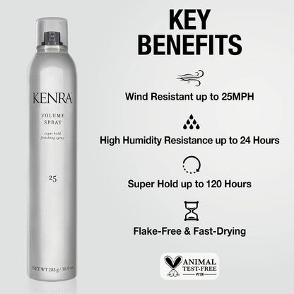 Kenra Professional Volume Spray 25 50% | Super Hold Finishing & Styling Hairspray