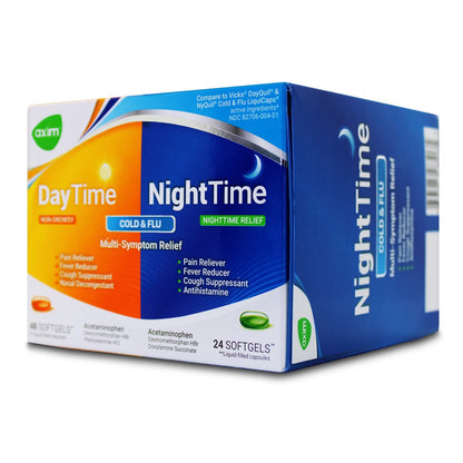 AXIM Day & Night 325-15-5-6.25 mg x 72 softgels