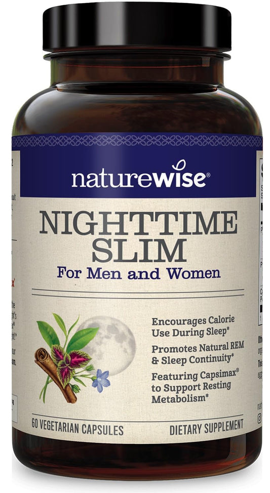 NatureWise Nighttime Slim with Capsimax - Natural Thermogenic Green Coffee Bean & Forskolin