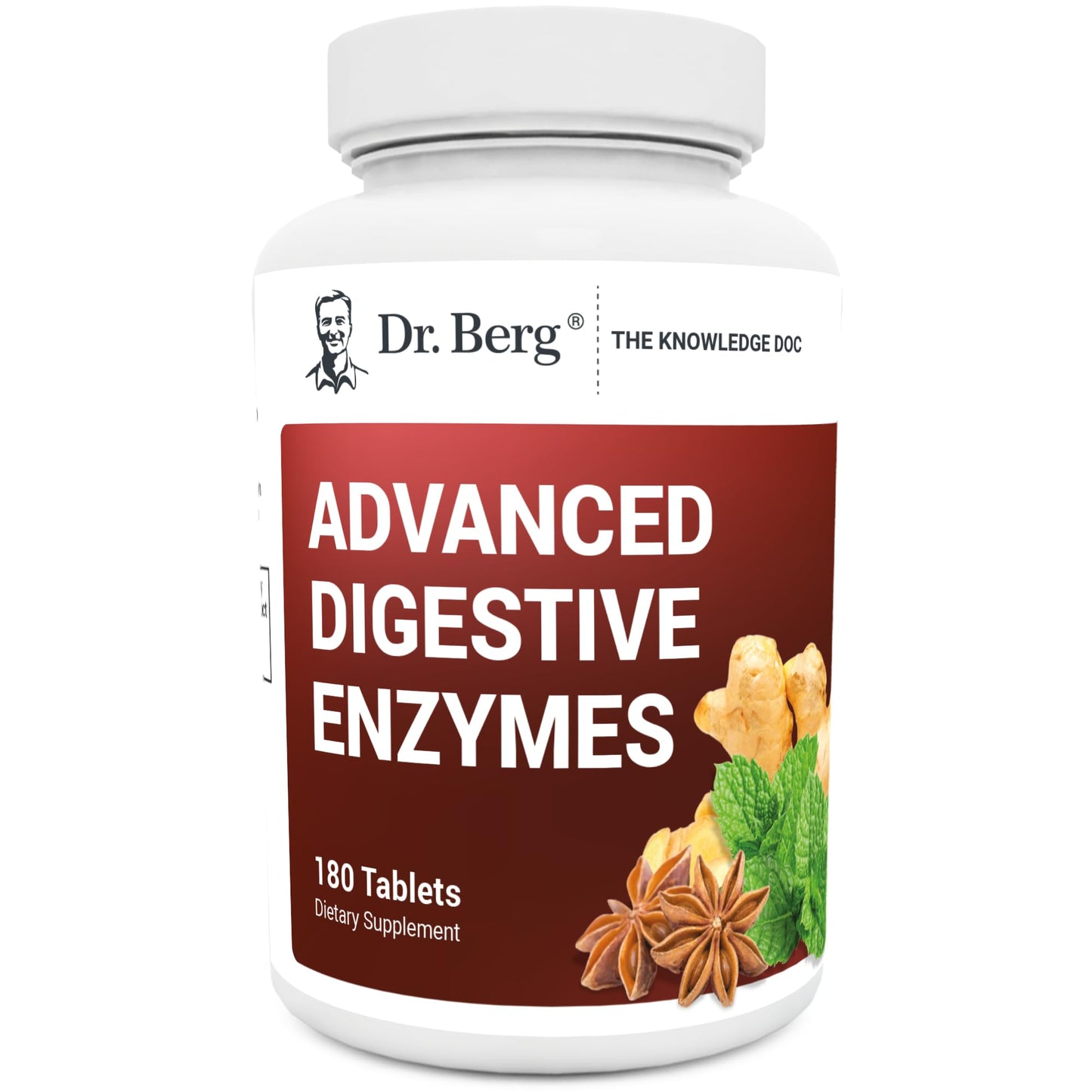 Dr. Berg Advanced Digestive Formula with Apple Cider Vinegar - Includes Digestive Health 