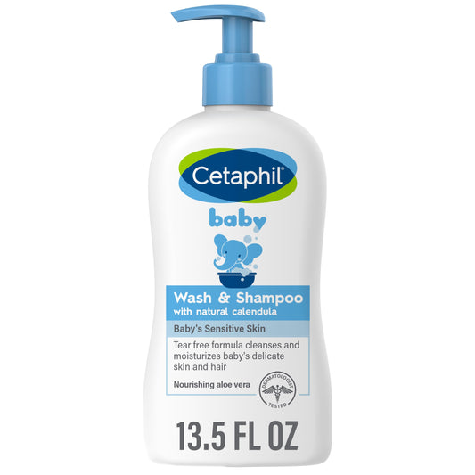 Cetaphil Baby Wash & Shampoo with Organic Calendula, Tear Free, Paraben, Colorant 