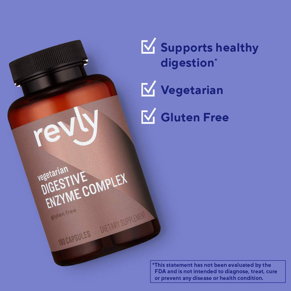 Amazon Brand - Revly Digestive Enzyme Complex, Supports Healthy Diges