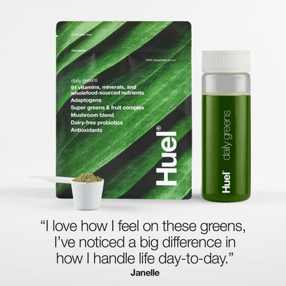 Huel Daily Greens | Superfood Greens Powder | 91 Vitamins, Minerals, and Wholefood