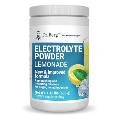 Dr. Berg's Electrolyte Powder 100 Servings Bundle - Raspberry Lemon & Lemonade