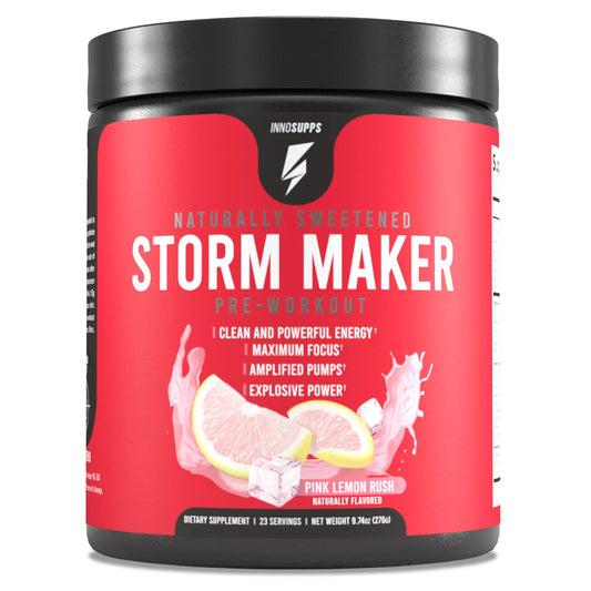 InnoSupps Storm Maker Pre Workout | Long Lasting Energy | Organic Caffeine |Green Tea