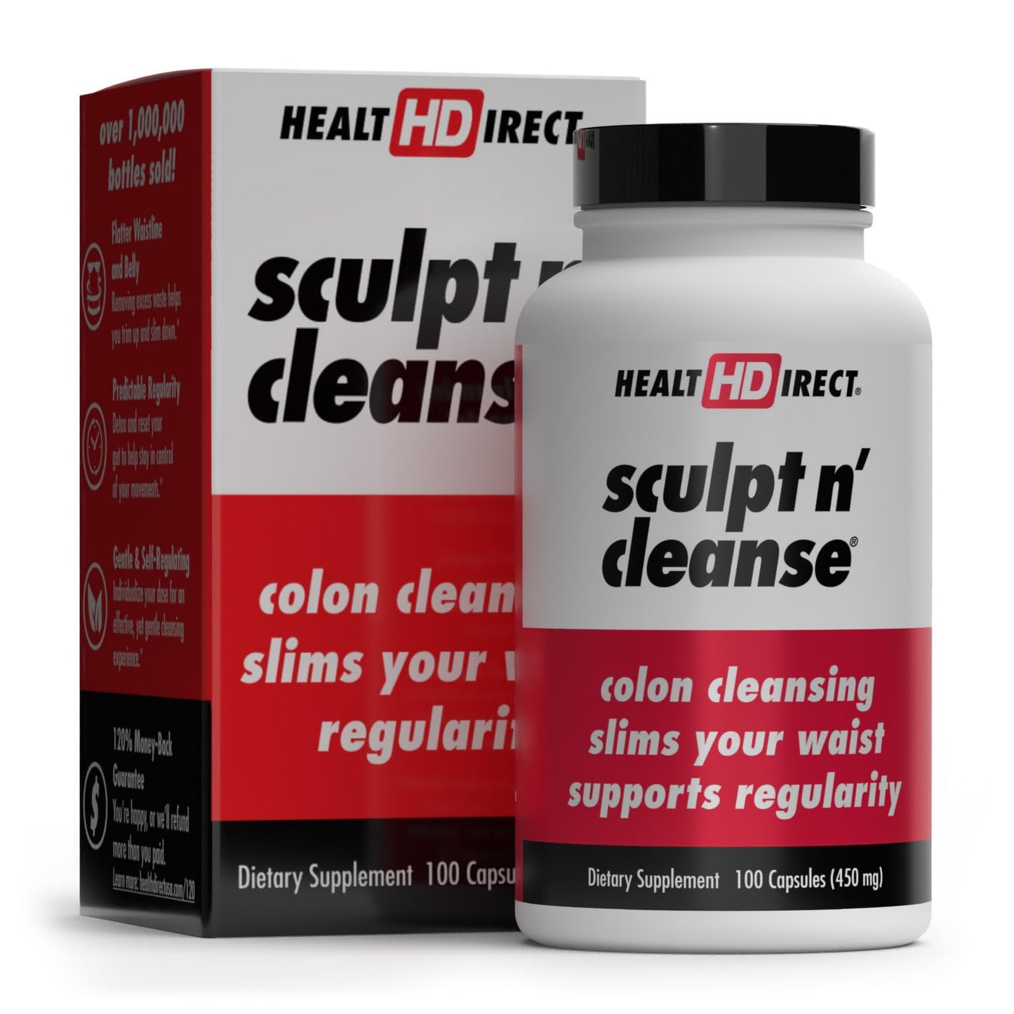 HEALTH DIRECT Sculpt n' Cleanse - Herbal Colon Cleanse for Digestive Health & Regularity