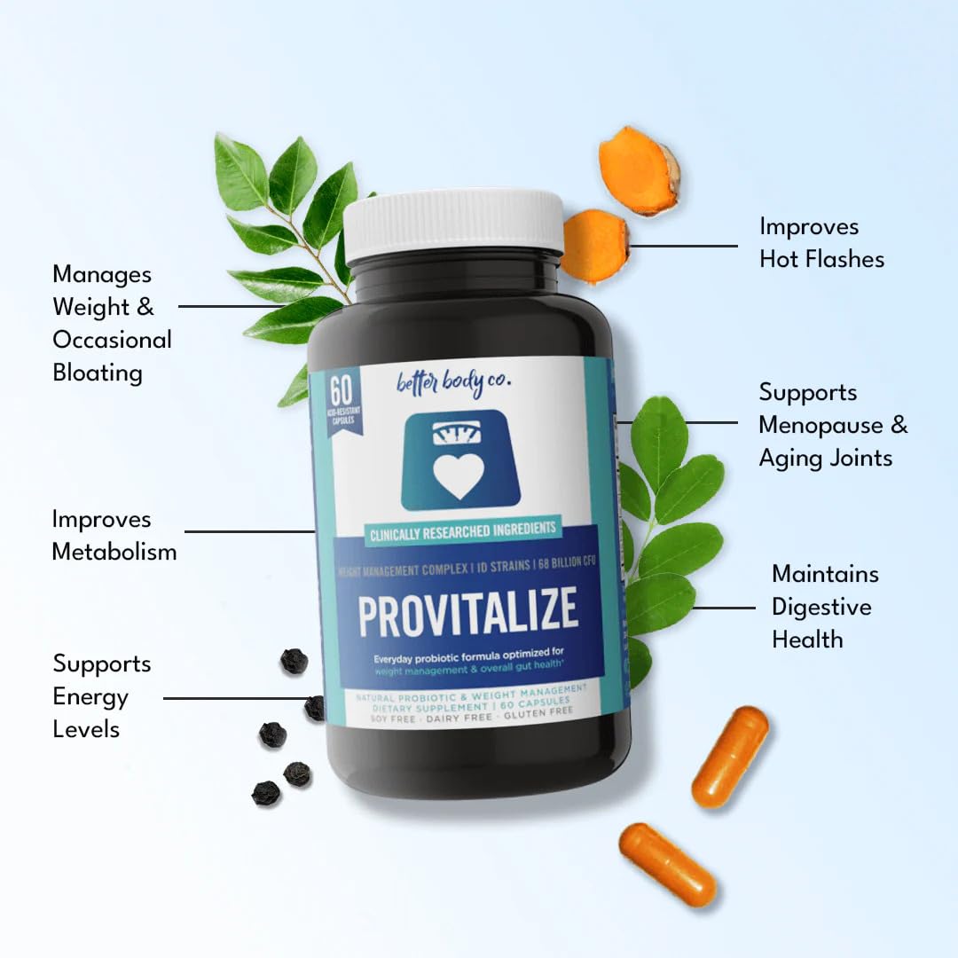 Better Body Co. Provitalize | Probiotics for Women, Menopause, 68.2 Billion CFU