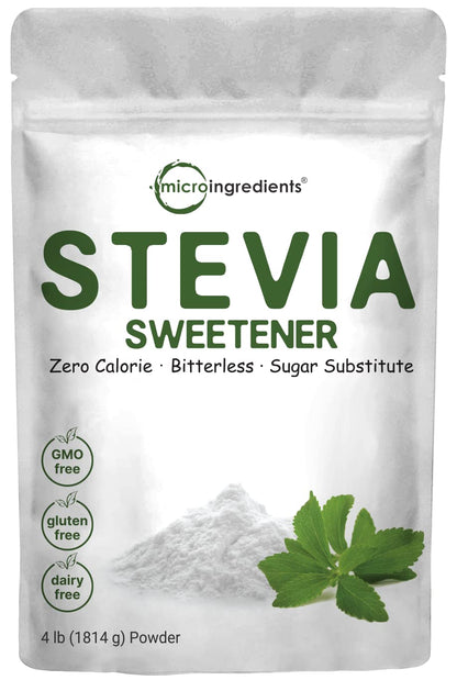 Stevia Sweetener Powder with Plant-based Erythritol, 4 Pounds (64 Ounces) | Keto, 0 Calori