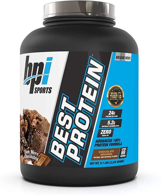 BPI Sports Best Protein, Chocolate Brownie, 5.1 Pound