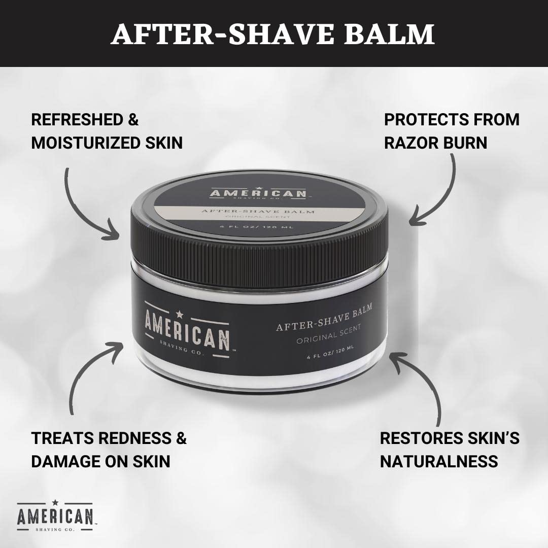After Shave Balm for Smooth (Original Scent), Silky & Irritation Free Skin, Soothes and Moist