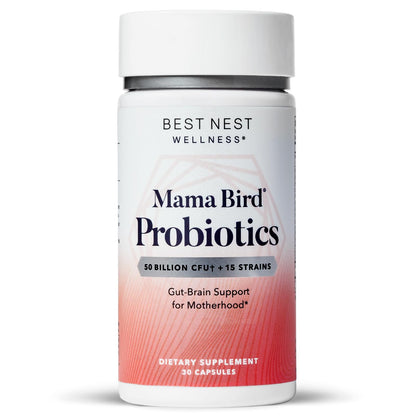 Best Nest Wellness Mama Bird Probiotics for Prenatal, Postnatal, Fertility, Women Digestive 