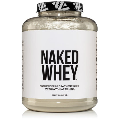 NAKED WHEY 5LB 100% Grass Fed Unflavored Whey Protein Powder - US Farms