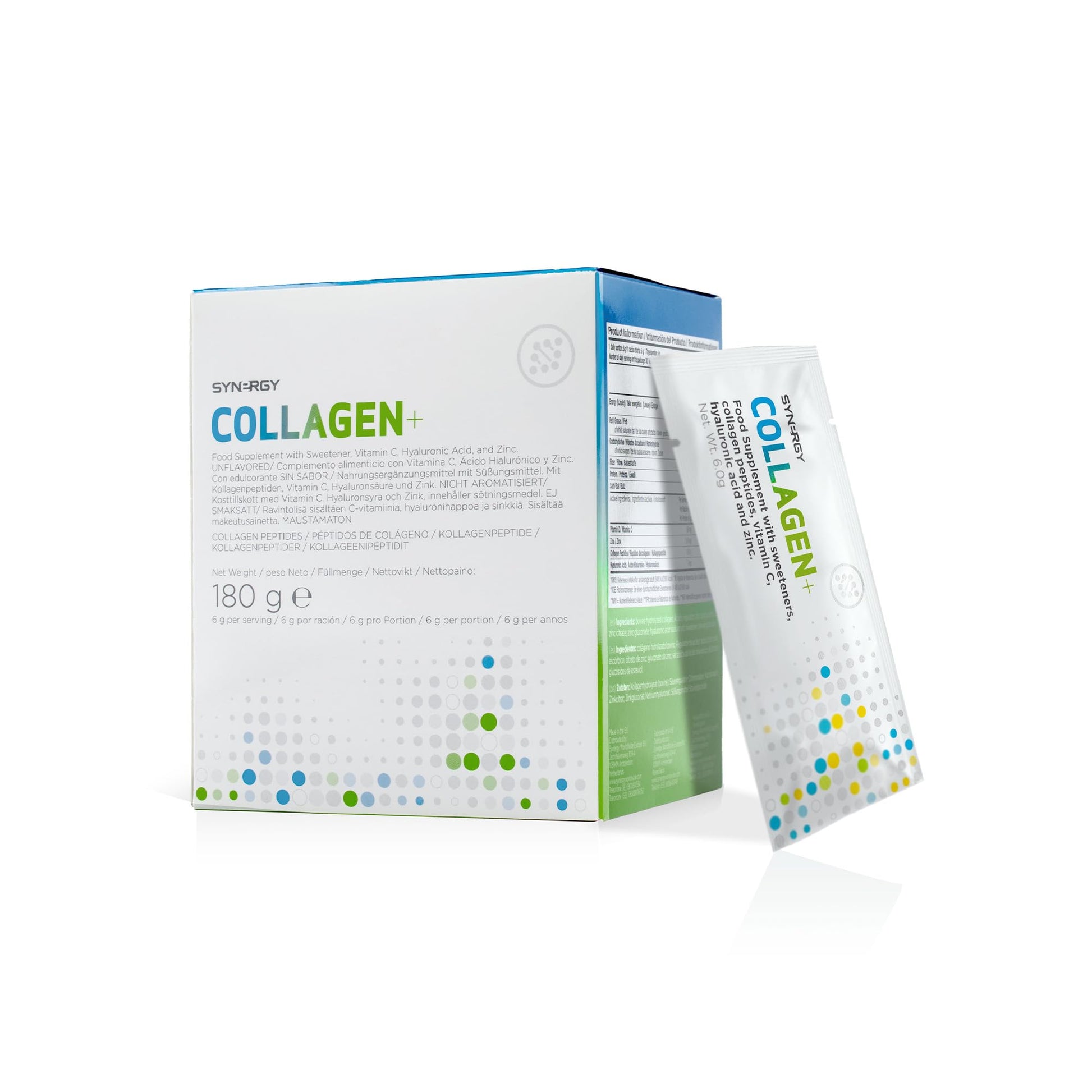 Synergy Worldwide Collagen+ 30 doses | 5810mg Collagen with Vitamin C, Hyaluronic Acid and Zinc