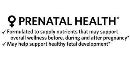 4 TOP CARE Prenatal Multivitamin/Multimineral for Pregnant and Nursing Women Dietary