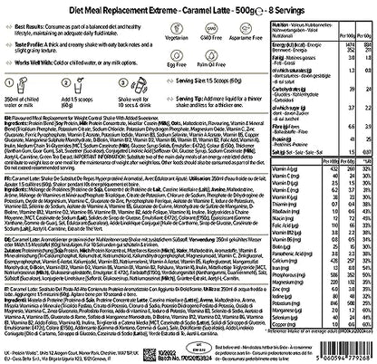 Protein Works - Diet Meal Replacement Extreme Shake, 200 Calorie Meal, High Protein Meal