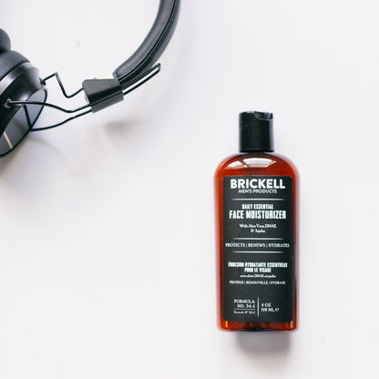 Brickell Men's Daily Essential Face Moisturizer for Men, Natural and Organic Fast-Absorbing