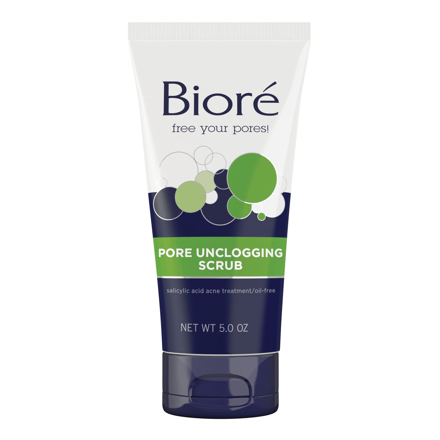 Bioré Pore Unclogging Scrub, Removes Excess Dirt and Oils, Face Scrub, with Salicylic Acid