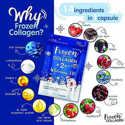 Frozen Collagen 2in1 Whitening X10