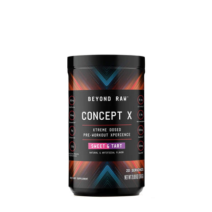 BEYOND RAW Concept X | Clinically Dosed Pre-Workout Powder | Contains Caffeine