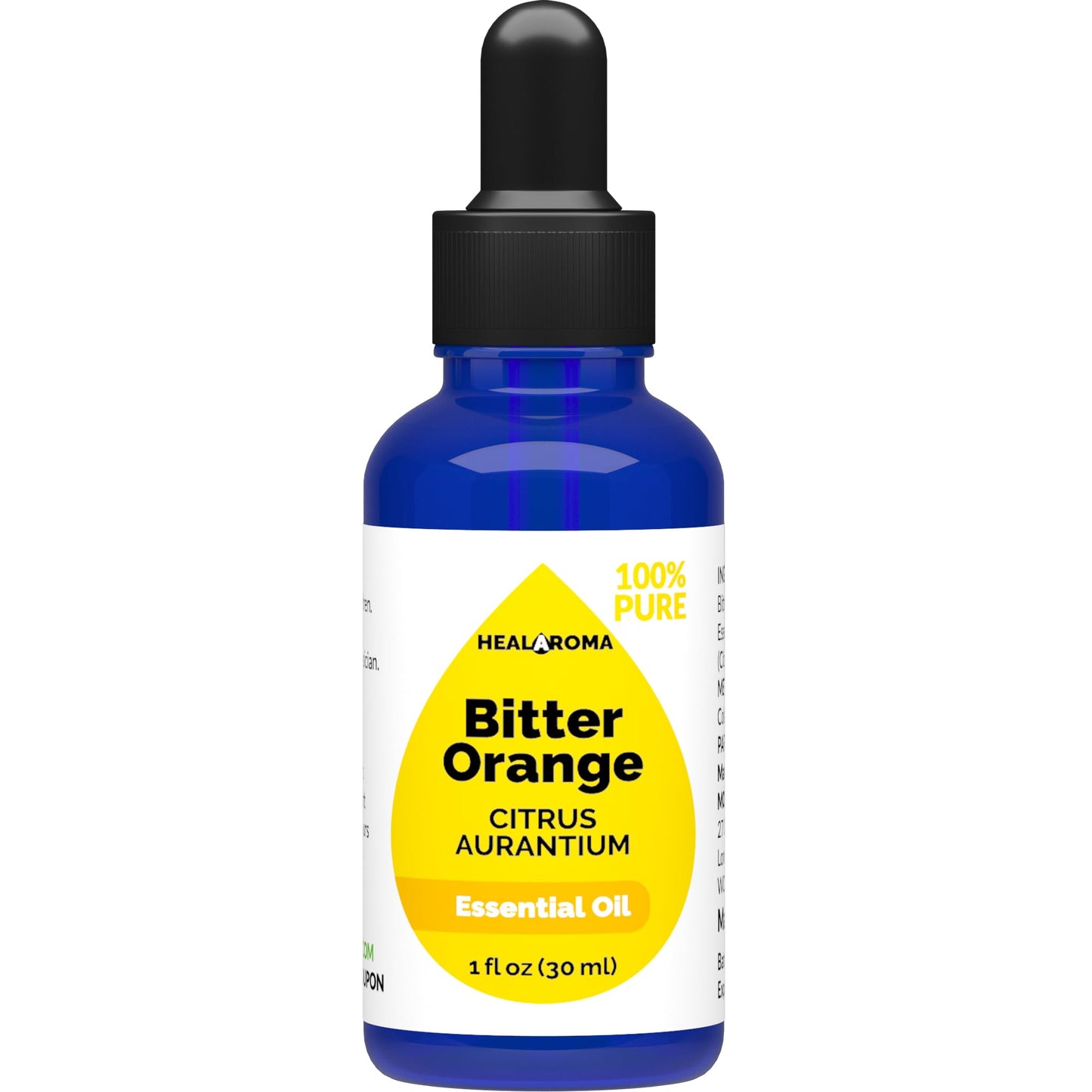 Bitter Orange Essential Oil 30 ml - 1 oz - Pure & Natural - with Pipette Dropper