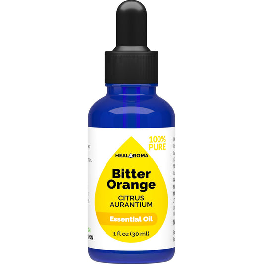 Bitter Orange Essential Oil 30 ml - 1 oz - Pure & Natural - with Pipette Dropper